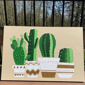 Cactus painting 🖼
